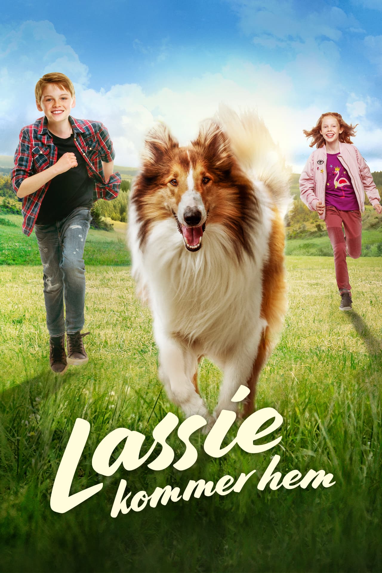 Lassie kommer hem — affisch