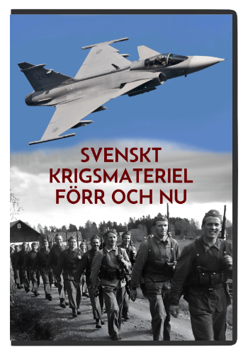 Svenskt krigsmateriel förr och nu — affisch